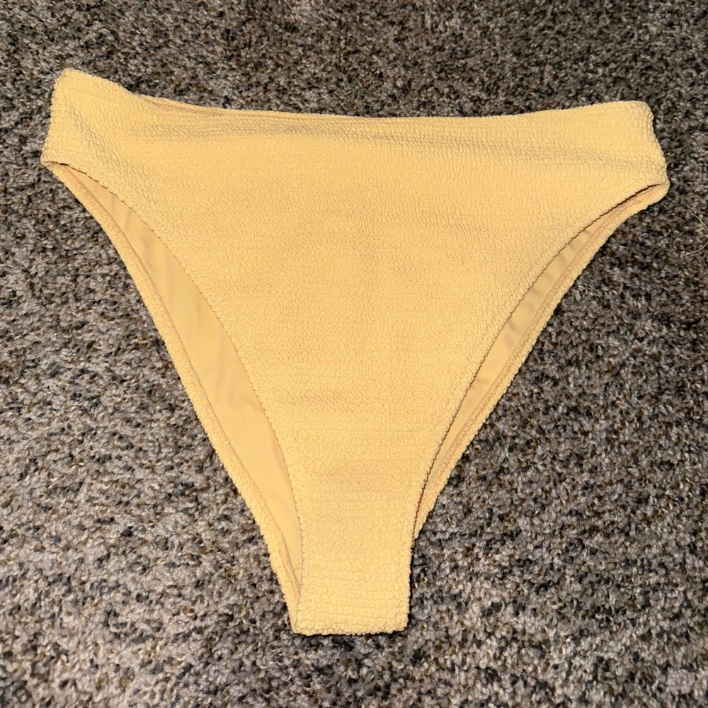 PacSun L.A. Hearts Yellow Bikini Bottom Size Large
